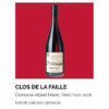 Clos de la Faille, Domaine Albert Mann, Pinot Noir 2018