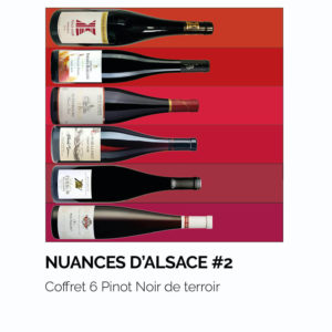 Coffret 6 Pinot Noir de terroir, AOC Alsace